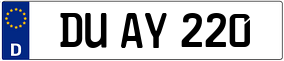 Trailer License Plate